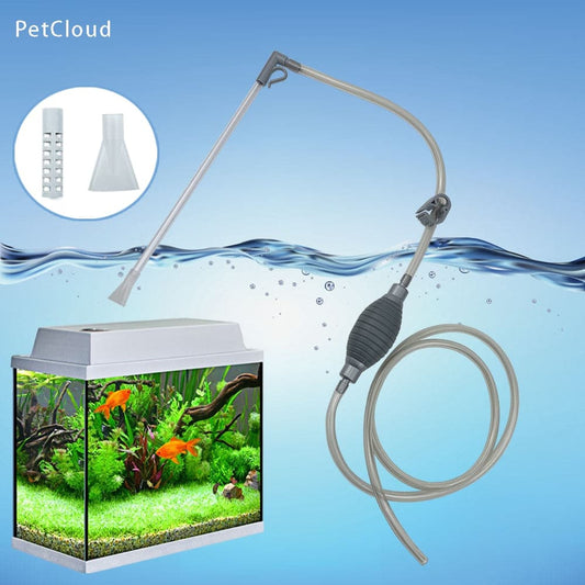 Aquarium Siphon Semi-automatic Water Change Changer Fish Tank Water Change Pump Gravel Filter Aquarium Water Cleanger Tools