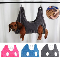 Soft Dog Cat Hammock Helper Harness Small Medium Dogs Cats Restraint Bag Convenient Pet Grooming Tool for Bathing Nail Trimming