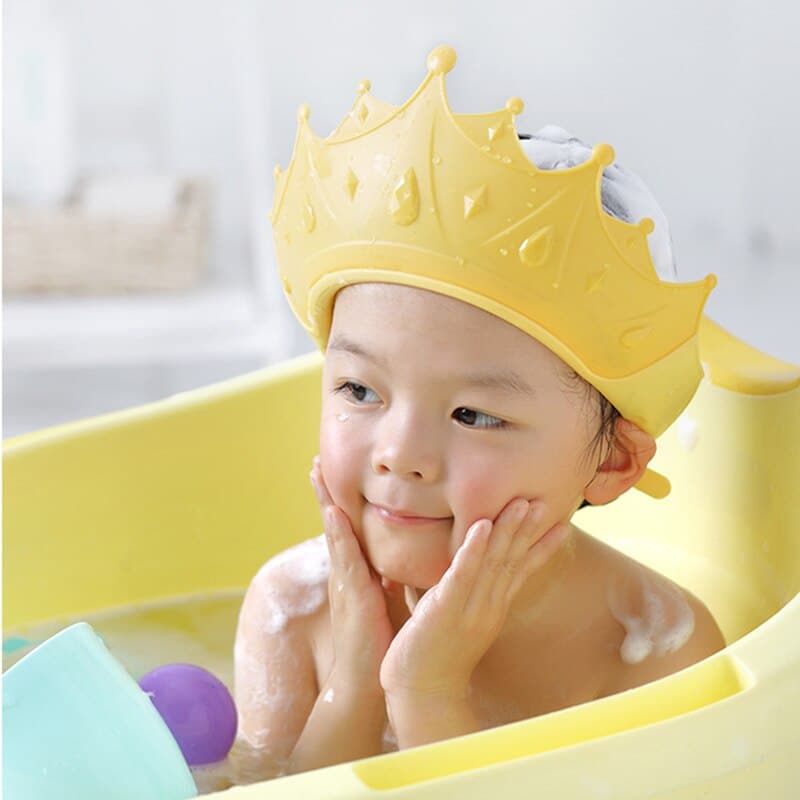 Shower Cap Shower Bathing Protection Cute Adjustable Waterproof Visor Hat For Kids Children