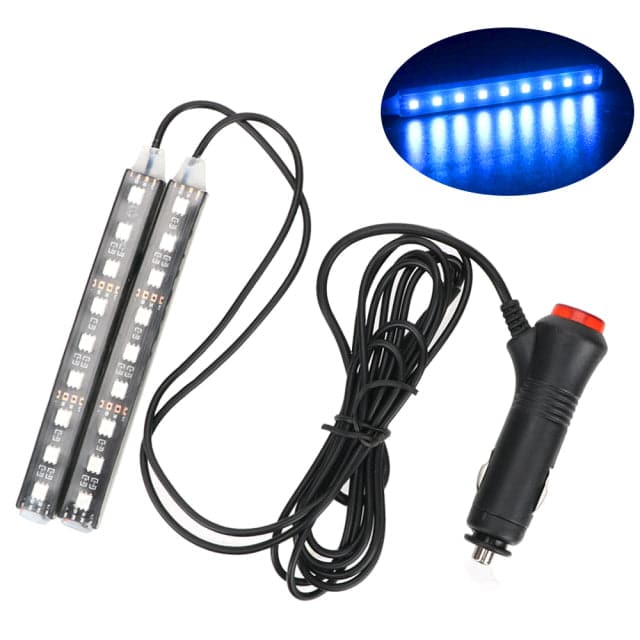 Automotive Interior Decorative Lights LED Car Foot Light 24/36/48 LED Atmosphere Lamp Ambient Lamp Remote Voice Control