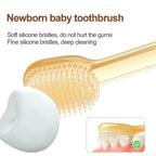 Baby Training Toothbrushes Silicone Kids Teeth Brush Toddler Oral Cleaner Soft Bristles Deciduous Tongue Coating Cleaner 0-18M