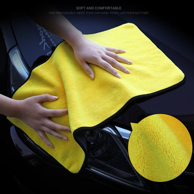 5pcs 30x30/60CM Car Wash Microfiber Towel Car Cleaning Drying Cloth Hemming Car Care Cloth Detailing Car Wash Towel