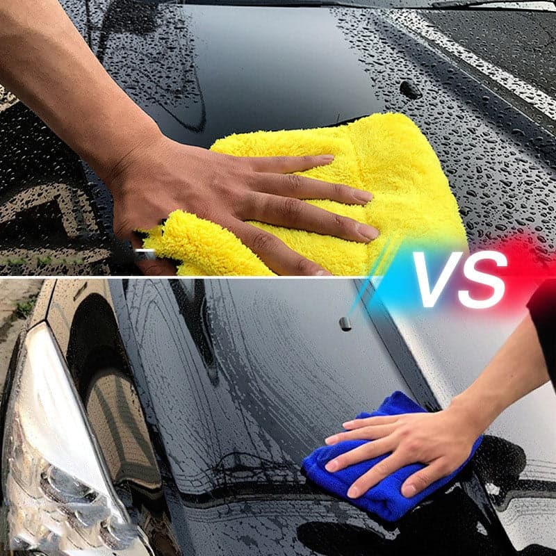 5pcs 30x30/60CM Car Wash Microfiber Towel Car Cleaning Drying Cloth Hemming Car Care Cloth Detailing Car Wash Towel