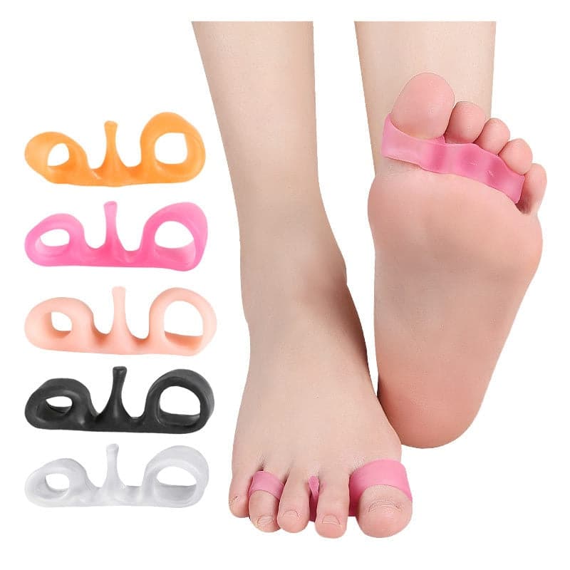 2Pcs Toe Separator Bone Corrector Straightener Silicone Gel Foot Fingers Protector Bunion Adjuster Feet Massager Foot Care Tool