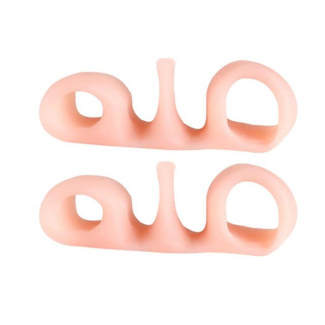 2Pcs Toe Separator Bone Corrector Straightener Silicone Gel Foot Fingers Protector Bunion Adjuster Feet Massager Foot Care Tool