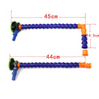3inch Pump Suction Cups with Adjustable Led Line Pipe Adapter Double Socket Elbow Flexible Stand for Car Dent Lamp