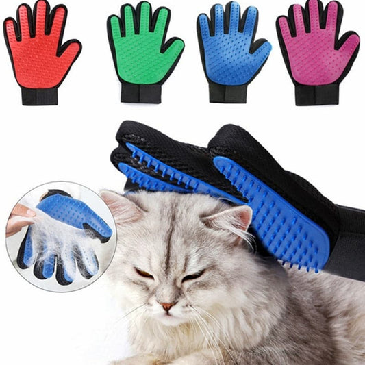 Cats and Dogs Pet Bath Cleaning Silicone Gloves Decontamination Massage Hair Removal Cover Combing Brush Supplies