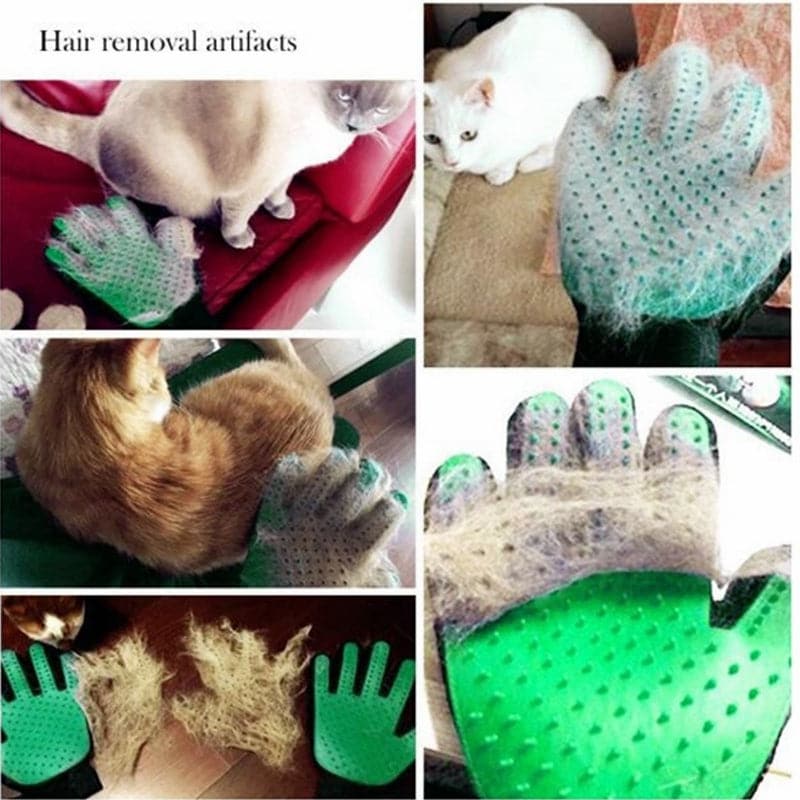 Cats and Dogs Pet Bath Cleaning Silicone Gloves Decontamination Massage Hair Removal Cover Combing Brush Supplies