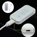 1pcs Mini Car Interior Light Wireless Led Lights Ambient Lamp Chargeable Night Reading Roof Ceiling Light USB Charging 5V