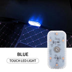 1pcs Mini Car Interior Light Wireless Led Lights Ambient Lamp Chargeable Night Reading Roof Ceiling Light USB Charging 5V