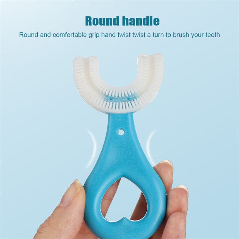 Baby U Shape Toothbrush 360 Degree Teeth Clean Soft Fur Food Grade Material Children Toothbrush Kids Supplies for Daily