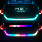 Car Tail Box Streamer Decor Light Reverse Warning LED Strip 12v Super Bright Dynamic Colorful Brake Follow Turn Signal Lamp