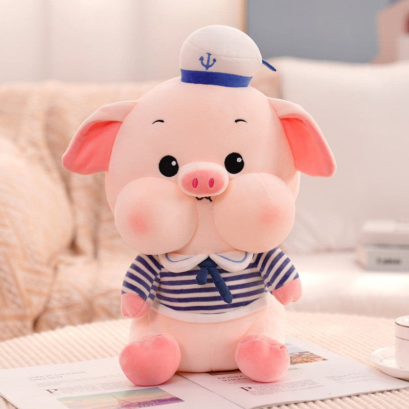 Navy Cute Pig Stuffed Doll Plush Toy Kids Dolls Birthday Christmas Gifts for Boy Girls