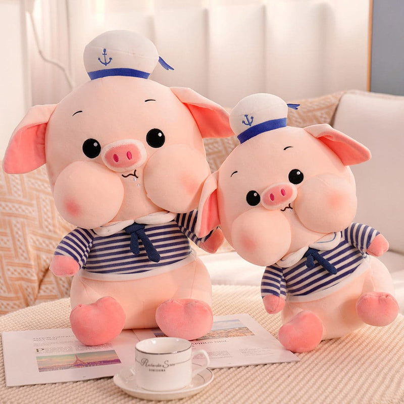 Navy Cute Pig Stuffed Doll Plush Toy Kids Dolls Birthday Christmas Gifts for Boy Girls