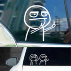 ZG Funny Middle Finger Reflective Vinyl Car Sticker Bike Bicycle Decal Styling Decor Exterior Accessories