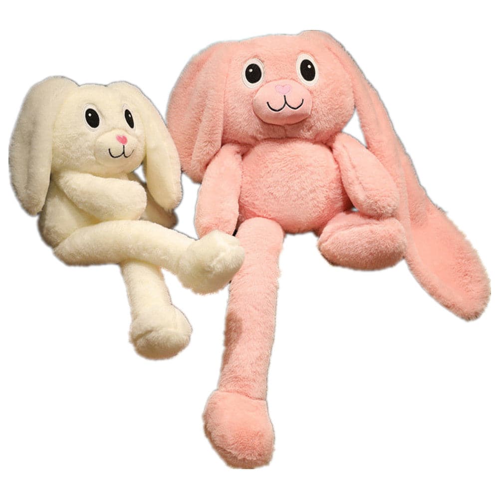 80/100cm Hot Doll Creative Cartoon Rabbit Ears Legs Can Be Extended Plush Toy Stuffed Rabbit Sleep Pillow Girlfriend Kid Gifts