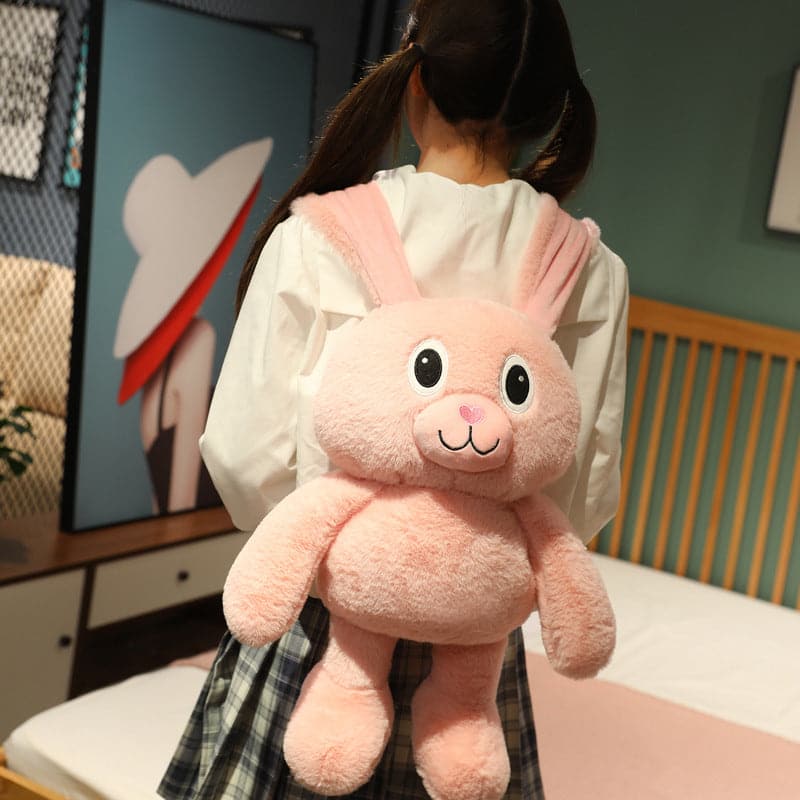 80/100cm Hot Doll Creative Cartoon Rabbit Ears Legs Can Be Extended Plush Toy Stuffed Rabbit Sleep Pillow Girlfriend Kid Gifts