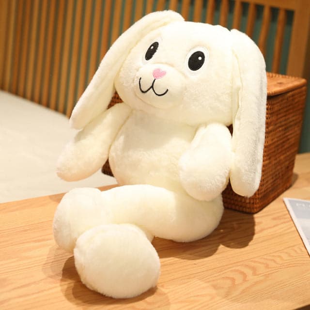 80/100cm Hot Doll Creative Cartoon Rabbit Ears Legs Can Be Extended Plush Toy Stuffed Rabbit Sleep Pillow Girlfriend Kid Gifts