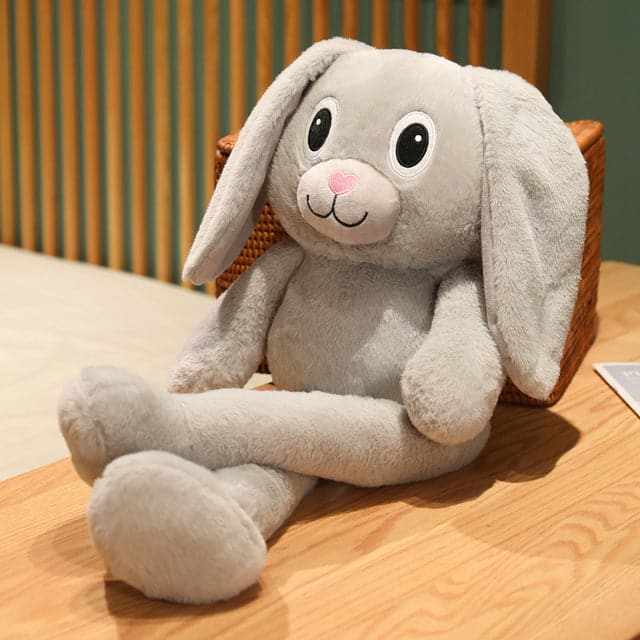 80/100cm Hot Doll Creative Cartoon Rabbit Ears Legs Can Be Extended Plush Toy Stuffed Rabbit Sleep Pillow Girlfriend Kid Gifts