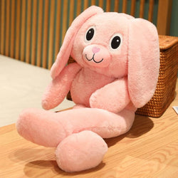 80/100cm Hot Doll Creative Cartoon Rabbit Ears Legs Can Be Extended Plush Toy Stuffed Rabbit Sleep Pillow Girlfriend Kid Gifts