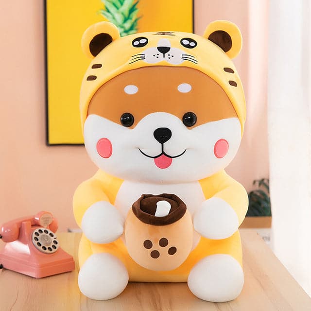 Adorable Shiba Inu Plush Doll Soft Stuffed Toy Kid Hugging Pillow Plush Figure Toys Home Decoration Comfortable