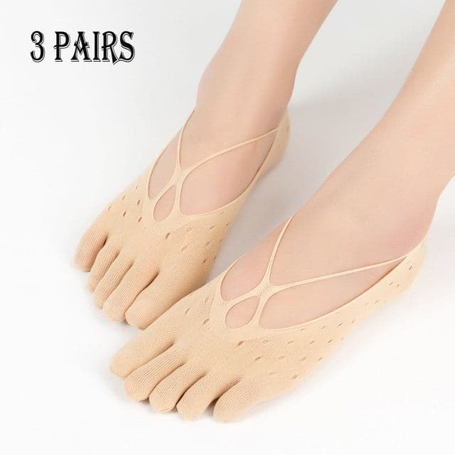 Invisible Socks Women Low Socks 2022 Summer Solid Ice Silk Breathable Non Slip Socks Female Trends Transparent Socks