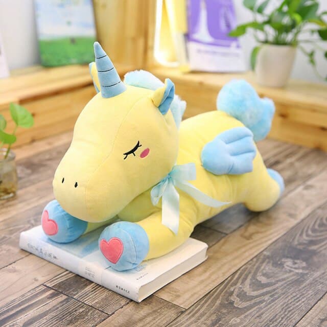 li 1pc 50cm Cute Unicorn Plush Toys for Kids Stuffed Animals Soft Doll Cartoon Unicorn Animal Horse High Quality Gift For Children