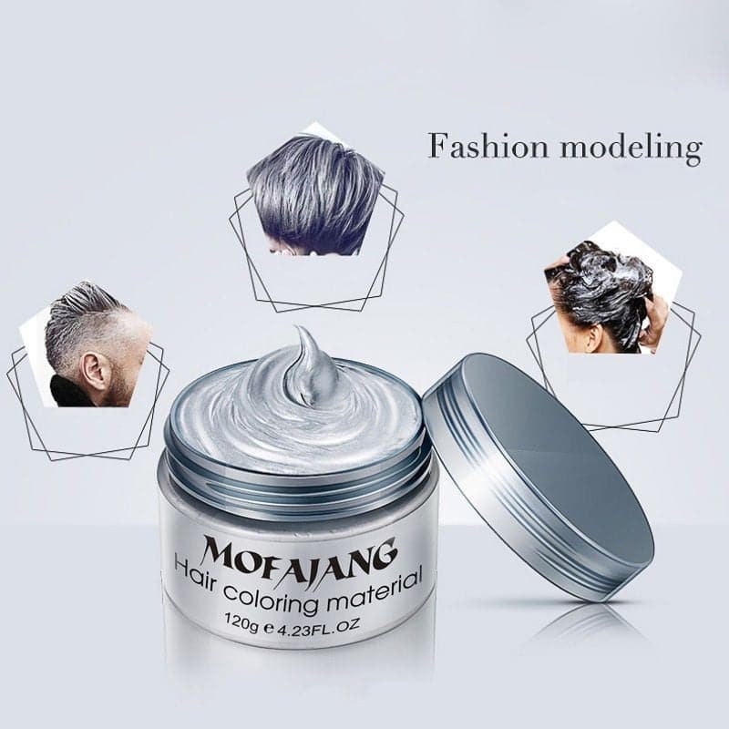 Seven Colors Hair Color Wax Hair Dye Temporary Disposable Hair Chalk Paste Creme Modeling Easy Wash