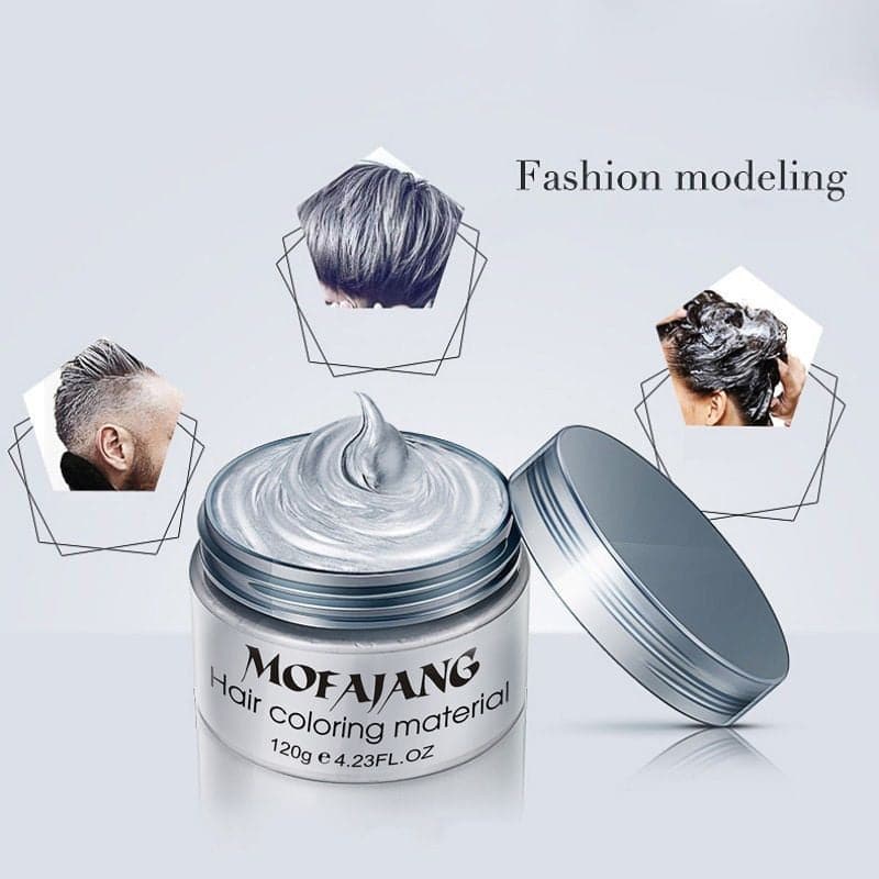 7 Colors Hair Color Wax Hair Dye Temporary Disposable Hair Chalk Paste Creme Modeling Easy Wash